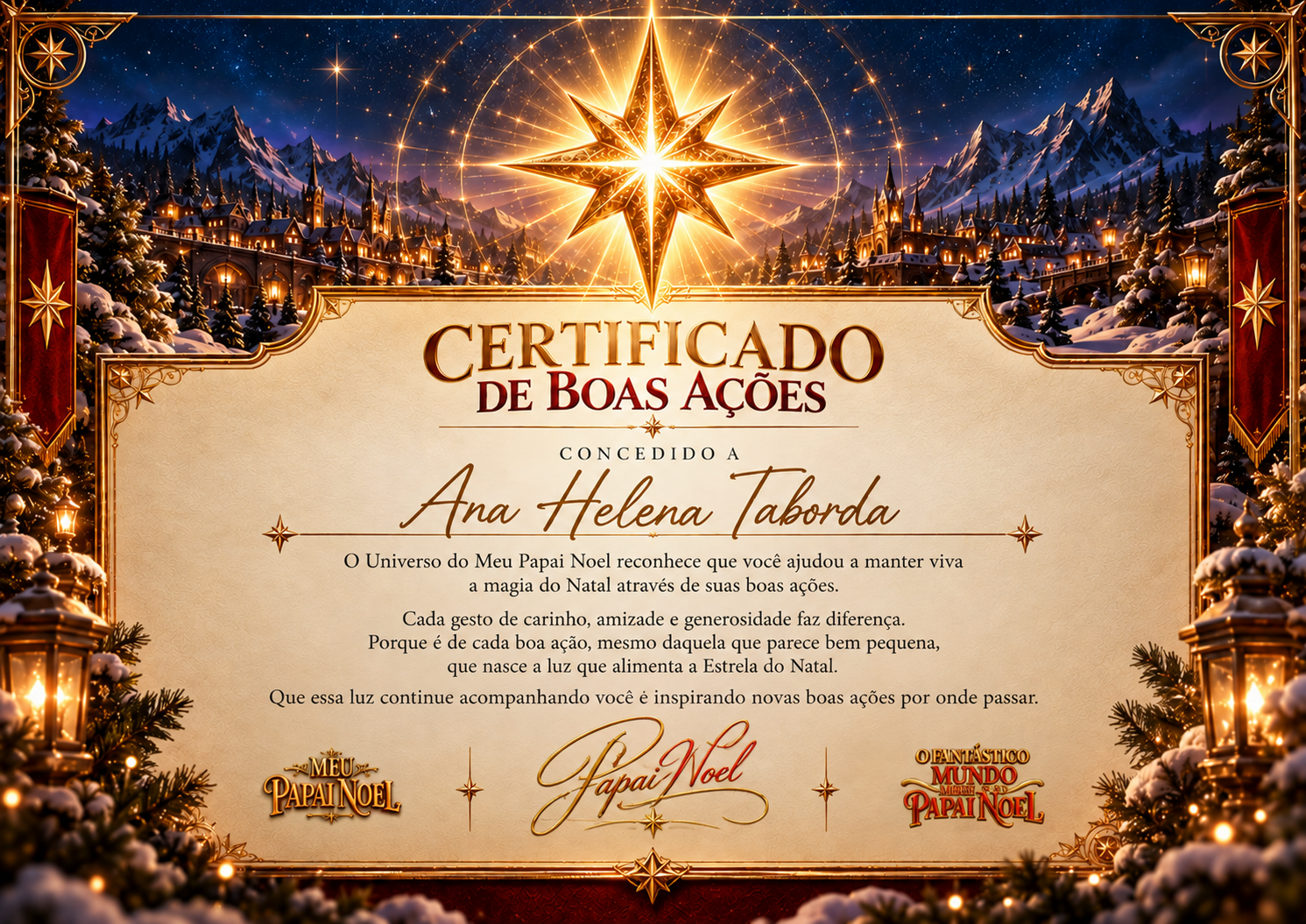 Certificado de Boas Ações